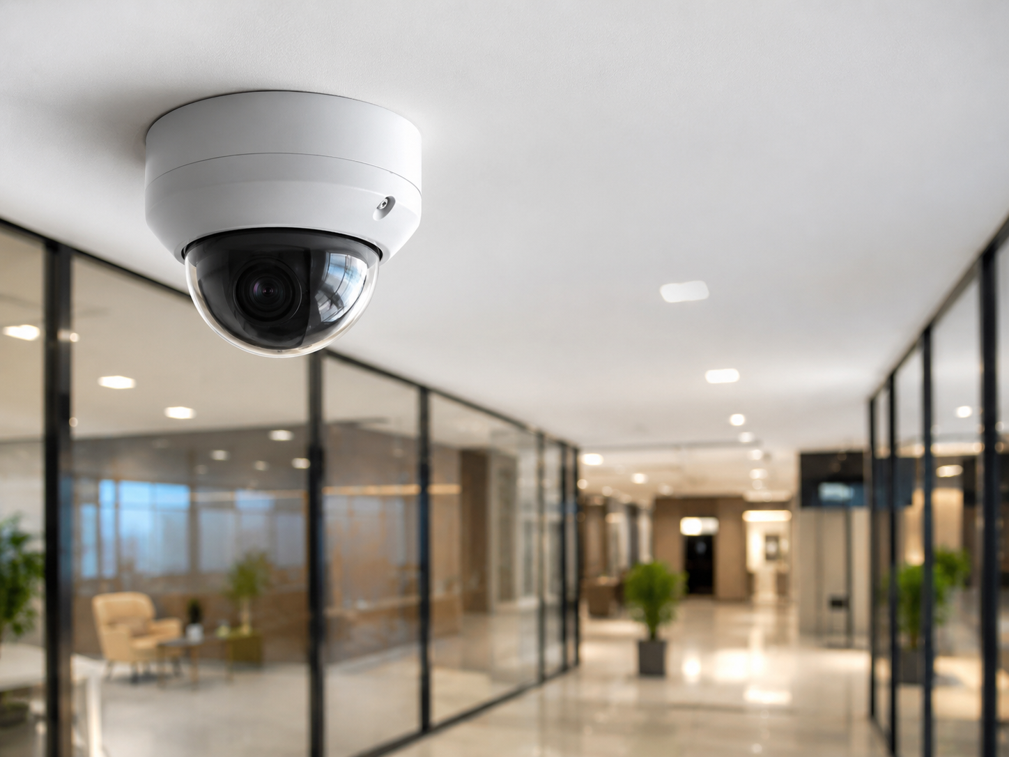 HD image of professional CCTV security camera installation